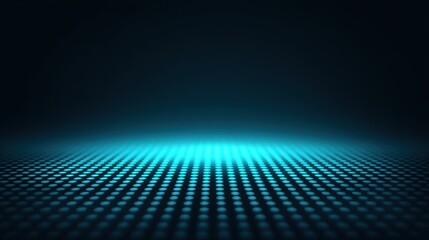 Obraz premium Blue and Black Abstract Background with Dots and Light Effect for Technology, Design, and Digital Art Applications in Modern Aesthetics