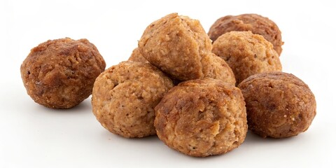 Medium fried meatballs shaped into balls for frying, food, cooking, meatballs, homemade, delicious, appetizer, savory
