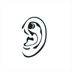black and white ears as a sign