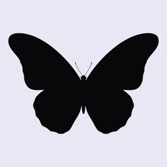 Silhouette of a monarch butterfly in flight a symbol of transformation and grace silhouette