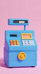 3D rendered cash register