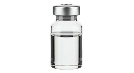 Sterile Medical Vial with Transparent Liquid