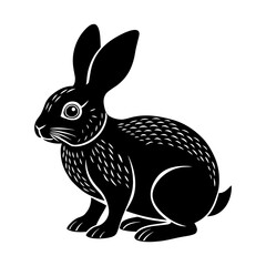 vector illustration of a cartoon rabbit