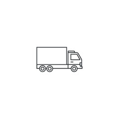 Logistics transportation icon logo flat vector design