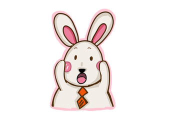A cute little bunny are wonder mode 