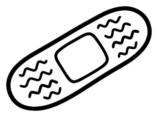 Adhesive Bandage Plaster Doodle