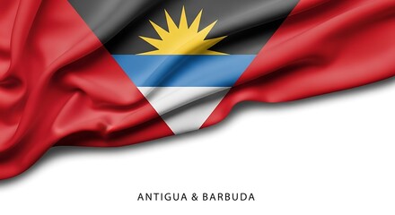 Antigua And Barbuda Flag Waving