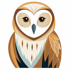 Effraie des clochers au crépuscule chasse pour une proie