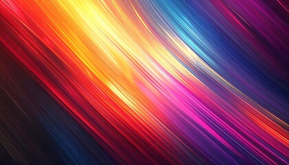 Abstract diagonal streaks of vibrant, saturated color