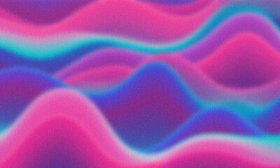 Abstract pink and blue gradient waves blurred background for modern design presentation te