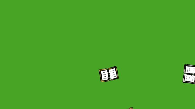 World Book Day animated video background