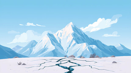 Cracked Snow Mountain