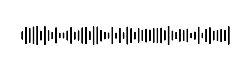 Podcast sound waves and audio soundwave of voice message records, vector icons. Podcast sound waves for online audio streaming and podcasting or music player and mobile phone voice message soundwaves