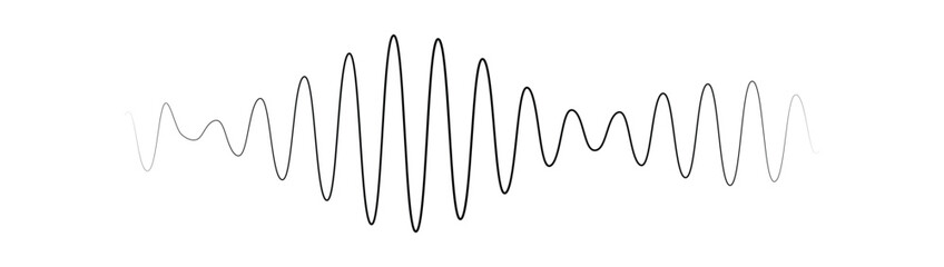 Podcast sound waves set. Waveform pattern for music player, podcast, voise message, music app. Audio wave icon. Equalizer template. Vector illustration isolated on white background