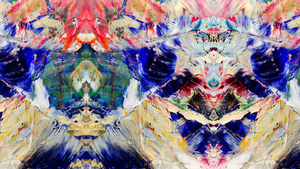 Abstract art background . Hand painting artwork on canvas .