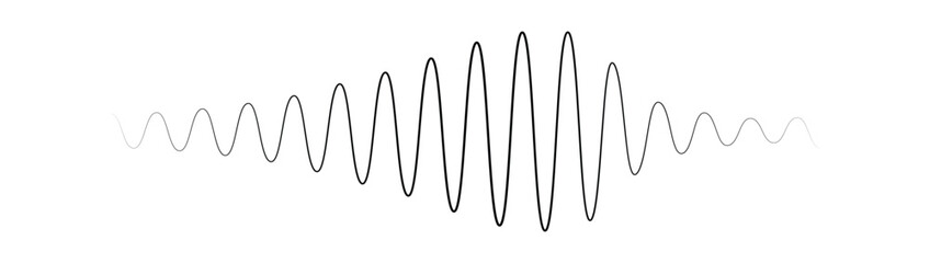 Podcast sound waves set. Waveform pattern for music player, podcast, voise message, music app. Audio wave icon. Equalizer template. Vector illustration isolated on white background