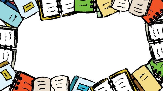 World Book Day animated video background