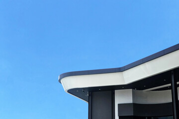 Modern Building Architecture Against Blue Sky.