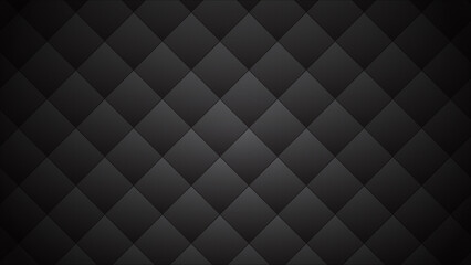 Obraz premium Dark charcoal gray diamond pattern texture with subtle lighting and shadow effects