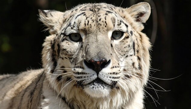 Close-up of a snow leopard