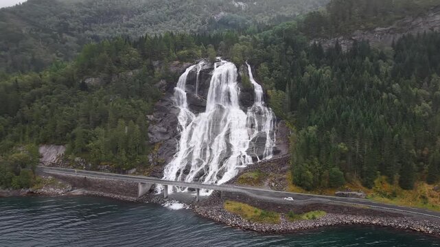 waterfall in the norway