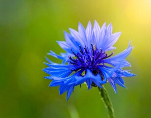 Close-up of a vibrant blue flower