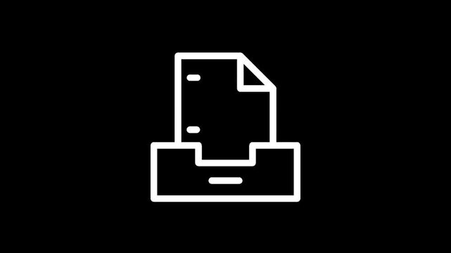 Document in tray icon