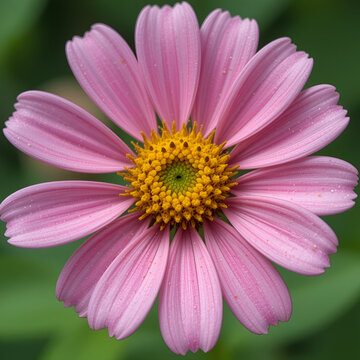 Flowering Pyrethrum closeup. Pyrethrum contains pyrethrin used as an natural insecticide