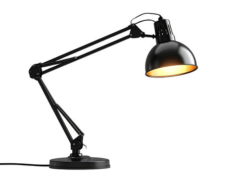 _transparent png background. Ai generated - Set of A stylish modern desk lamp with adj