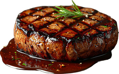 Steak 3D PNG Transparent Background (Isolated on White Background)