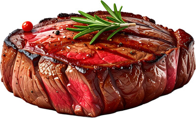 Steak 3D PNG Transparent Background (Isolated on White Background)