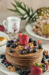 waffles with berries