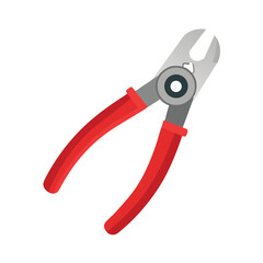 isolated wire cutter on white background