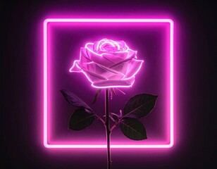pink rose on blue background