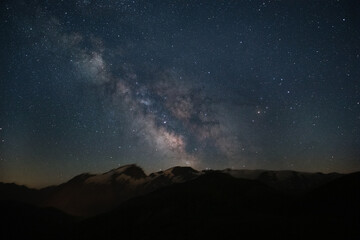 Fototapeta premium Milky Way in the mountains