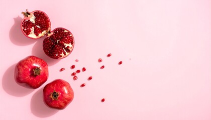 pomegranate on a white background
