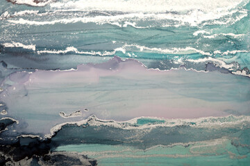 Art background made of multicolored ink stains