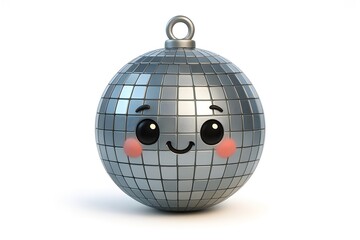 Adorable disco ball character brings a fun, retro vibe to your designs, perfect for party invitations, quirky promotions, and playful marketing materials