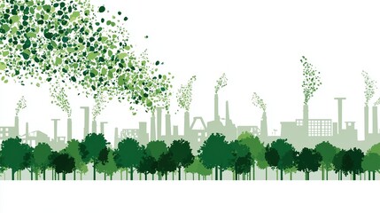 Naklejka premium Green Leadership: The Pioneer Role of Environmental Protection in Corporate Strategy