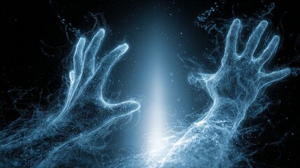 smoke wraps around the spirit's hand