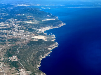 Aerial view of the Centro region of Portugal near Setubal