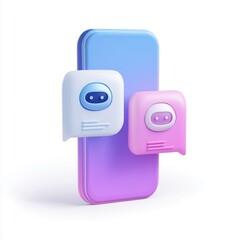 AI Chatbot Mobile App 3D