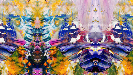 Abstract art background . Hand painting artwork on canvas .