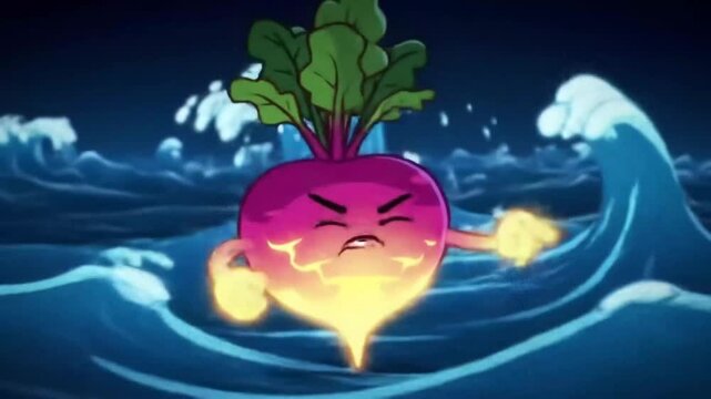 Angry beetroot animated