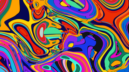 abstract colorful background with waves
