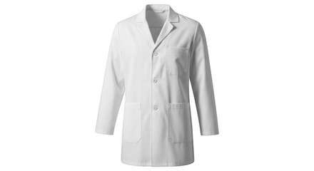 Professional white lab coat for scientists and medical professionals clean and classic design
