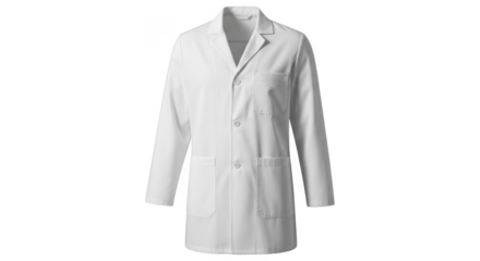 Professional white lab coat for scientists and medical professionals clean and classic design