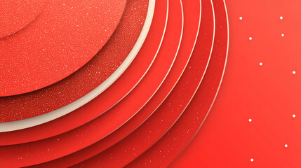 Abstract Red Circle Layers Background Design