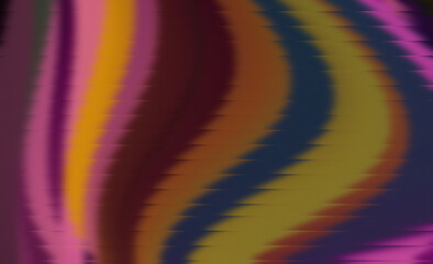 Zigzag Color Wave Background – Abstract Pink Orange Yellow Blue Maroon Texture Art. Modern Abstract Pink Orange Yellow Blue Maroon Blurred Glassed Gradient background. Ribbed glass texture