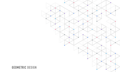 Abstract vector background with a geometric pattern of triangle shapes